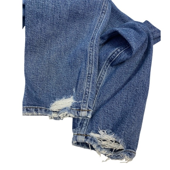 AGOLDE Nico High-Rise Skinny Jeans Size 26 Distressed At Ankles - Picture 15 of 16